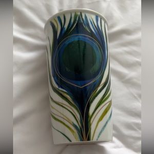 Starbucks ceramic peacock tumbler - 12oz
